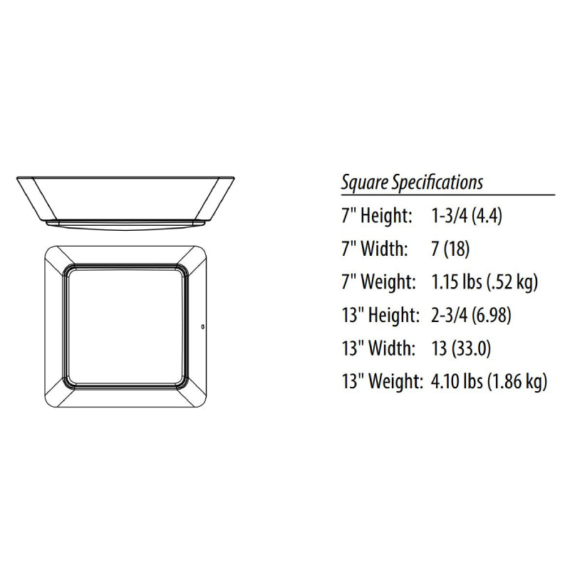 Lithonia FMMSQL Versi Lite 13" Square LED Flush Mount