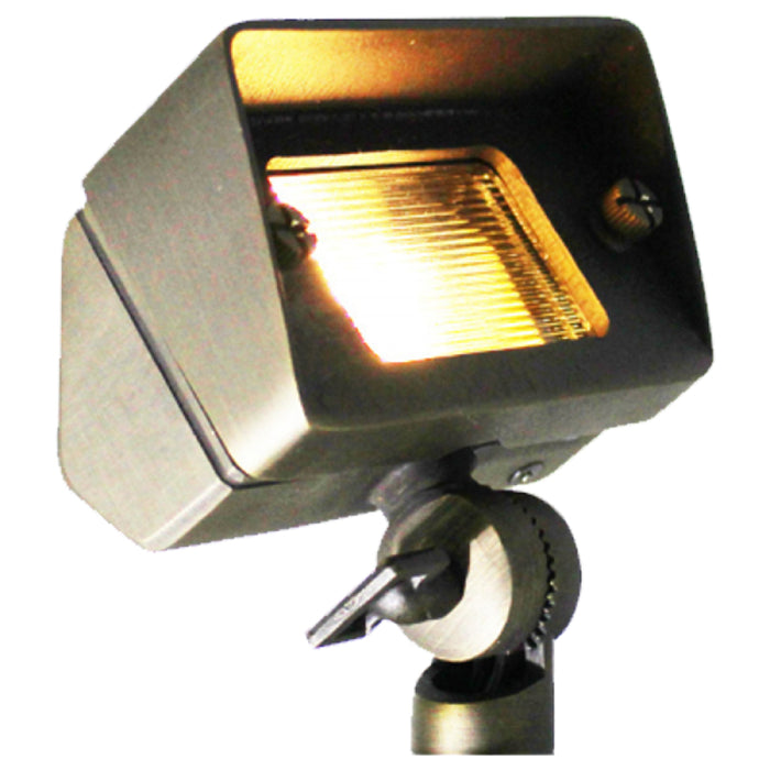 ABBA FPB01 12V LED Landscape Directional Flood Light Adjustable Lighting, Cast Brass, 12V
