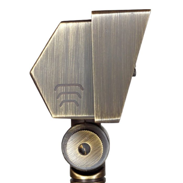 ABBA FPBCC04 2W-7W 12V LED Landscape Flood Light, 3 CCT, Brass