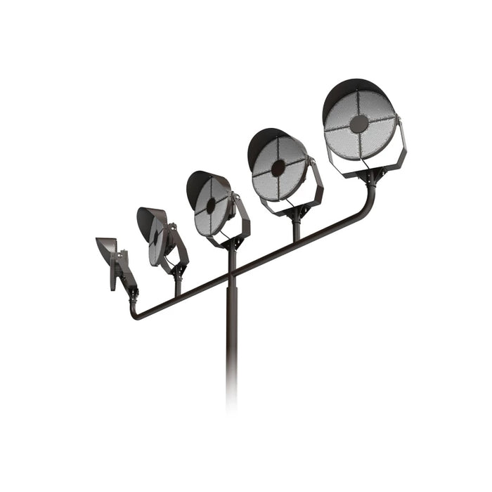 Stonco GMFL GameFlood 370W LED Recreational Sports Floodlight, 60000 Lumens, 120-277V, Yoke Mount