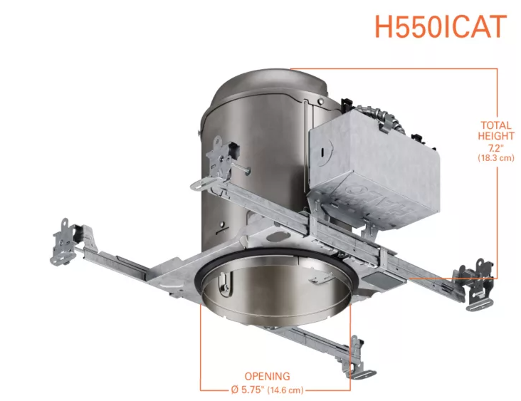 Halo H550ICAT 5" IC AIR-TITE LED New Construction Housing