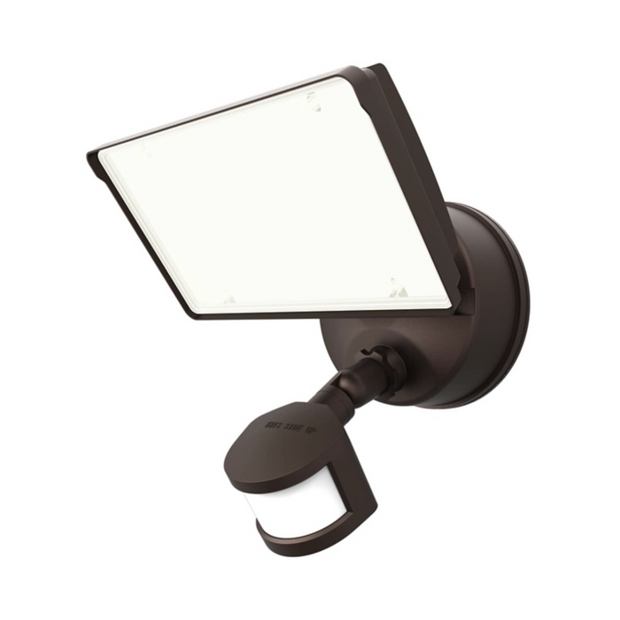 Halo TGS 50W LED High Output Security Floodlight, Lumen Selectable, Motion Activated, Textured Bronze