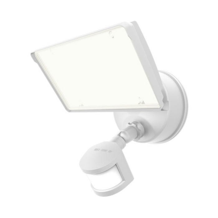 Halo TGS 50W LED High Output Security Floodlight, Lumen Selectable, Motion Activated, White