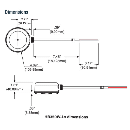 Wattstopper HB340W High Bay Occupancy Sensor w/ Back Box for Wet Locations, 347/480V
