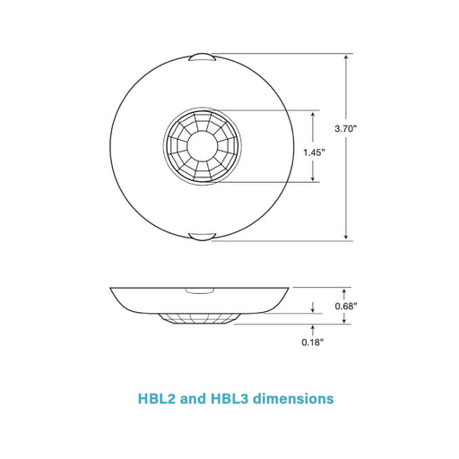 Wattstopper HBL3 High Bay Occupancy Sensor Lens, Mid Bay Lens, 40' Diameter Coverage