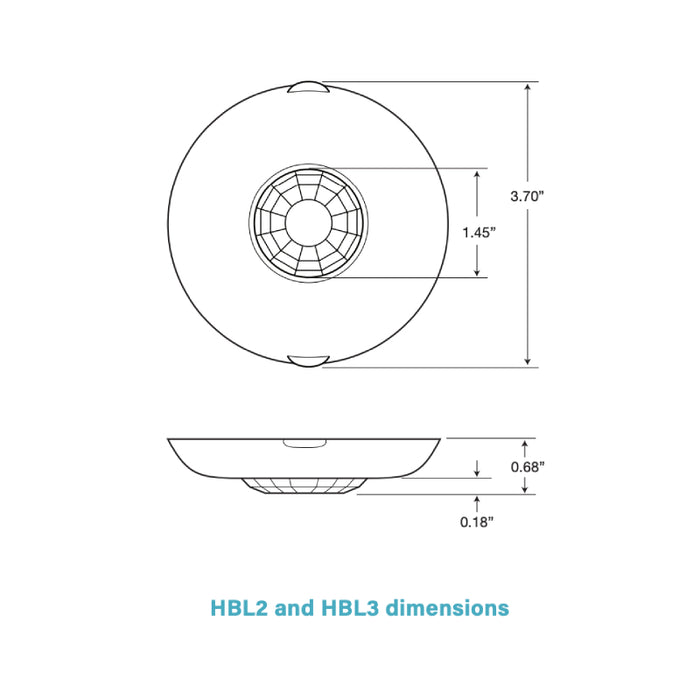 Wattstopper HBL3W High Bay Occupancy Sensor Lens for Wet Locations, Mid Bay Lens, 40' Diameter Coverage