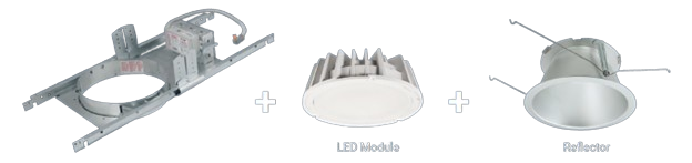 Halo Commercial HC820D010 HC8 8" New Construction Downlight Housing, 2000 Lumen