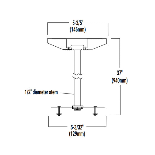 Halo Commercial HCC8P 36" Pendant Stem Kit