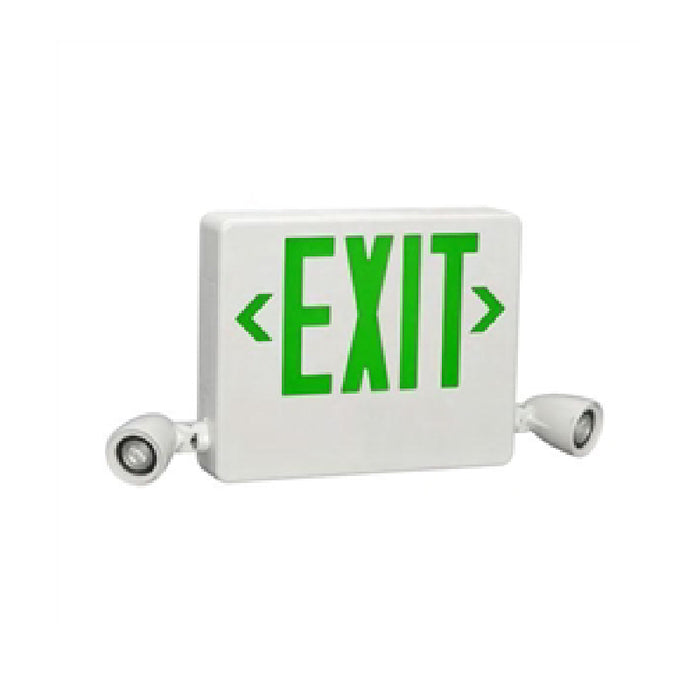 Dual-Lite HCX Series LED Side Mount Designer Exit/Emergency Light, 17W Remote Capacity