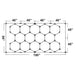 Westgate HEX-96X190 Hex Car Shop Decorative Light Kit with Frame, 120-277V, 46" 16W/PCS, 18" 6W/PCS