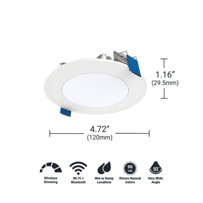 Halo HLB4069WZ 4" Smart Wi-Fi Slim Canless LED Downlight