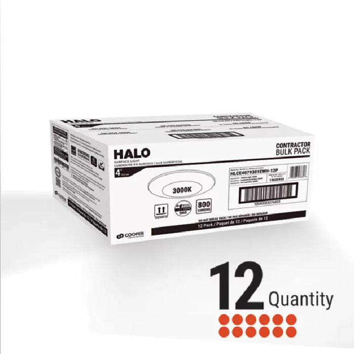 Halo HLCE4 4" Surface Mount LED Disk Light, 5CCT Selectable