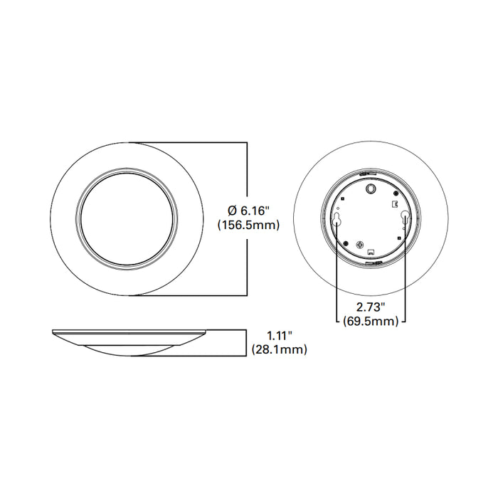 Halo HLCE 4" Surface Mount LED Disk Light, 12-Pack