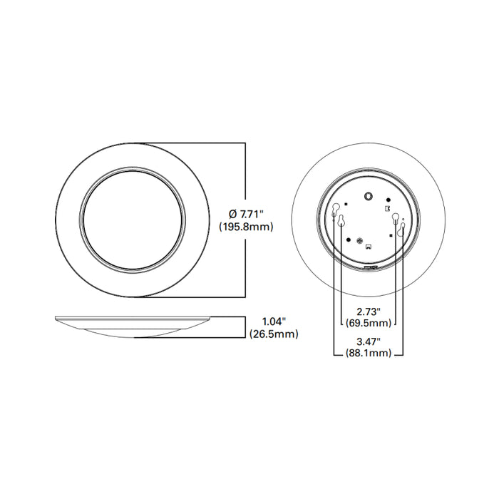Halo HLCE 6" Surface Mount LED Disk Light, 5000K, Bulk Packs