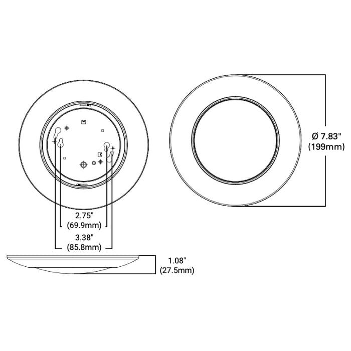 Halo HLCE6 6" Surface Mount LED Disk Light, 5CCT Selectable
