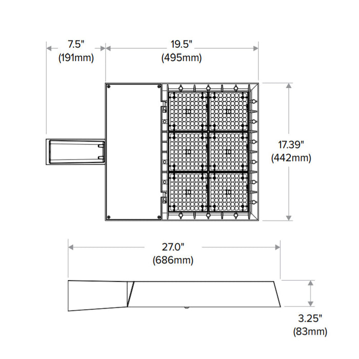 Beacon RAR2 Ratio 165W LED Area/Site Light, 4000K, Type 4 Distribution