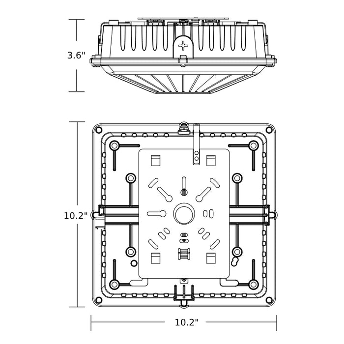 EXO SGC-F-60 Sling Series 60W LED Canopy Light