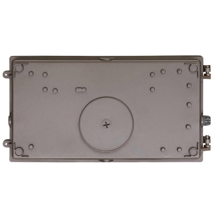 EXO WGH3 80-120W LED Wattage/CCT Selectable Glass Refractor Wall Pack, 120-277V Dark Bronze