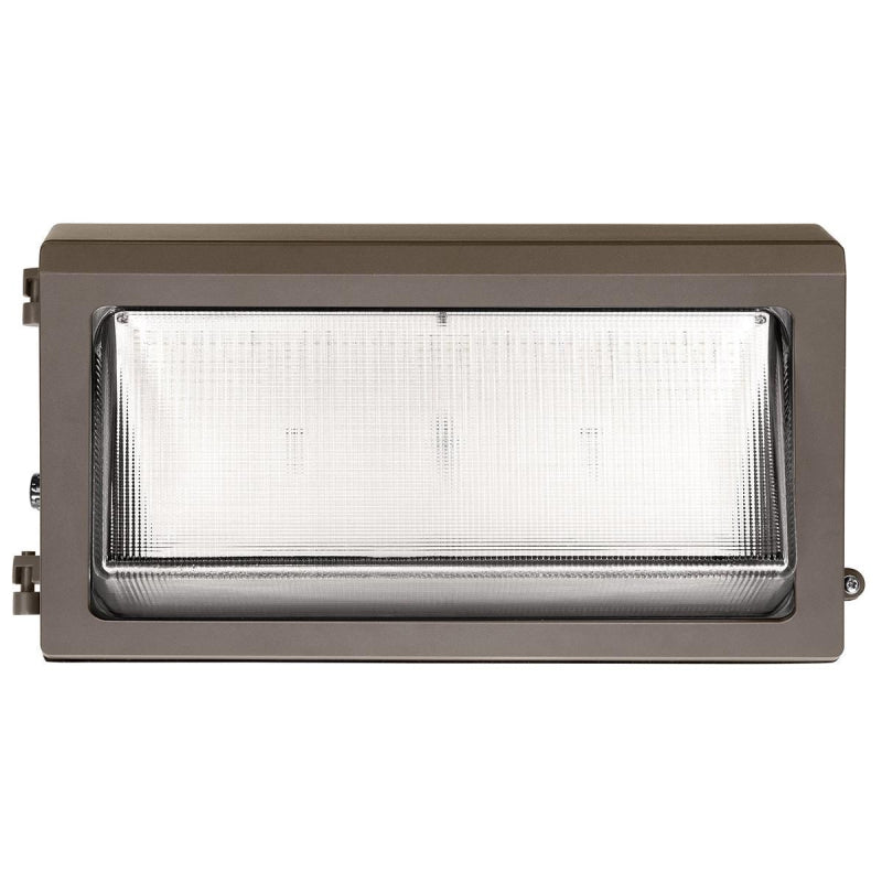 EXO WGH3 80W/90W/100W/110W/120W LED Switchable Glass Refractor Wall Pack, CCT Selectable