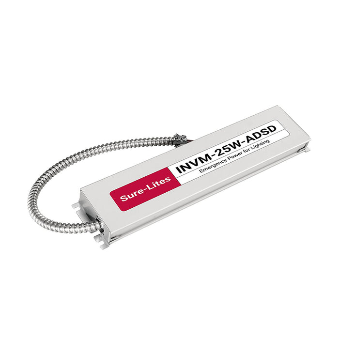Sure-Lites INVM-25W-ADSD 25W Emergency Power for Lighting, 25VA Output Micro Inverter, 0-10V Auto-Dimming