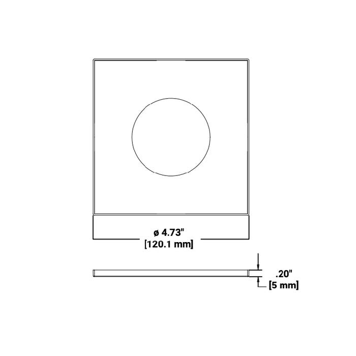 Halo JBD 4" Square Flat Designer Trims