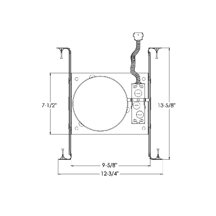 Juno New Construction Frame Kit for JPDZ6 Podz 6" Downlight 120-277V