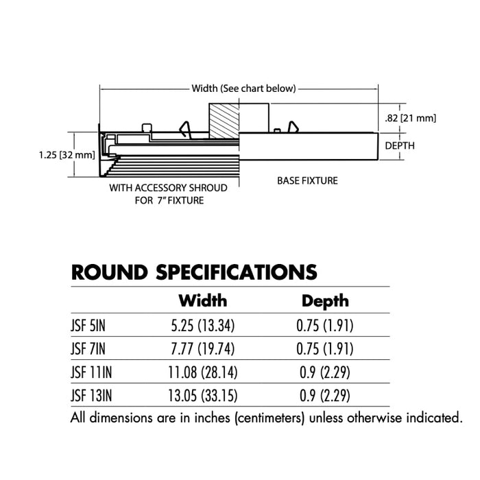 Juno JSF SlimForm 11" LED Round Surface Mount Downlight, 120-277V