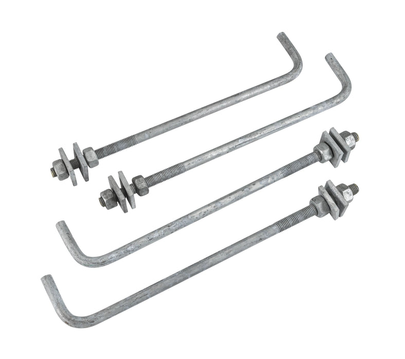 Keystone KT-ABOLT-4SQ-K1 20" Anchor Bolts and Custom Anchor Bolt Template, Set of 4, For 30ft Poles