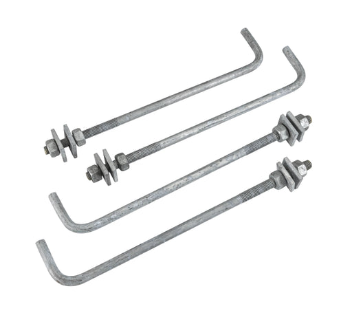 Keystone KT-ABOLT-5SQ-K1 36" Anchor Bolts and Custom Anchor Bolt Template, Set of 4, For 30ft Poles