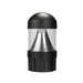 Keystone 14W/19W/24W LED Dome Bollard Head, Cone Reflector, 3CCT Selectable - Black