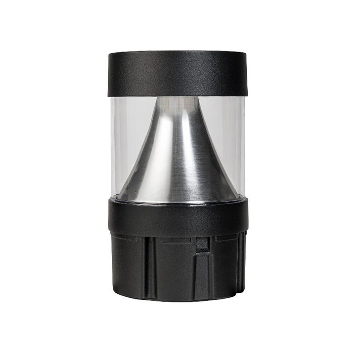 Keystone 14W/19W/24W LED Flat Bollard Head, Cone Reflector, 3CCT Selectable - Black