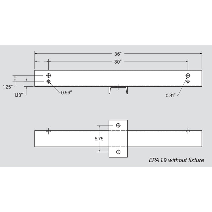 Keystone KT-CAB-2A-UNV Cross Arm Bracket for SLFLED, 2 Fixture Max