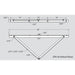 Keystone KT-CAB-4A-UNV Cross Arm Bracket for SLFLED, 4 Fixture Max