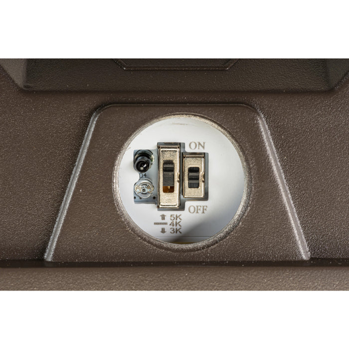 Keystone KT-CLED60PS-M1-8CSB-VDIM 40W/50W/60W LED Square Canopy Light, 3 Power & 3CCT Selectable, 120-277V