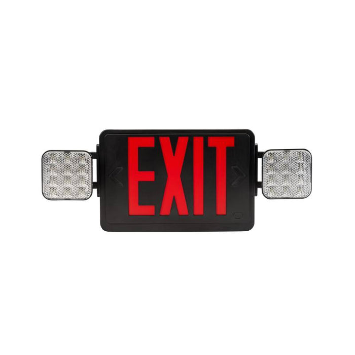 Keystone KT-EC-TP1-SD-RC LED Exit Combo with Battery Backup, Single or Double Face, Surface Mount, Remote Capable