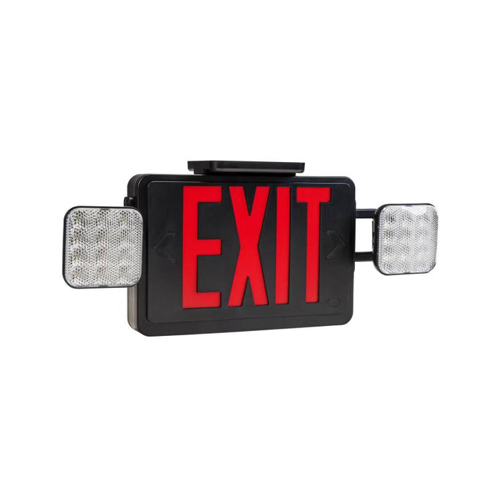 Keystone KT-EC-TP1 LED Exit Combo with Battery Backup, Single or Double Face, Surface Mount