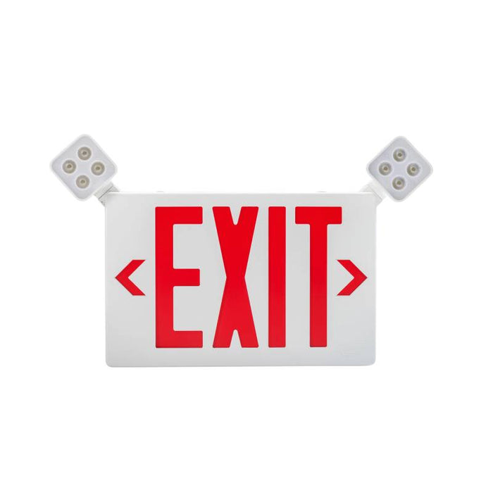 Keystone KT-EC-TP2 LED Exit Sign Combo with Backup Battery, Double Faces - White Housing