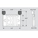Keystone KT-EC-TP2 LED Exit Sign Combo with Backup Battery, Double Faces