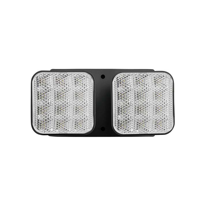 Keystone KT-EM-RD1 Dual Head LED Emergency Light, Surface Mount, 3.6V-15VDC - Black