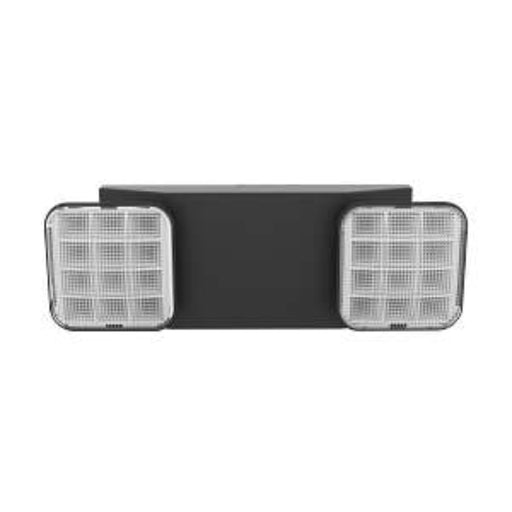 Keystone KT-EM-TP1 Dual Head LED Emergency Light with Battery Backup, Surface Mount, 120-277V - Black