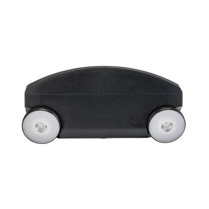 Keystone KT-EM-TP2 Dual Head LED Emergency Light with Battery Backup, Surface Mount, 120-277V - Black