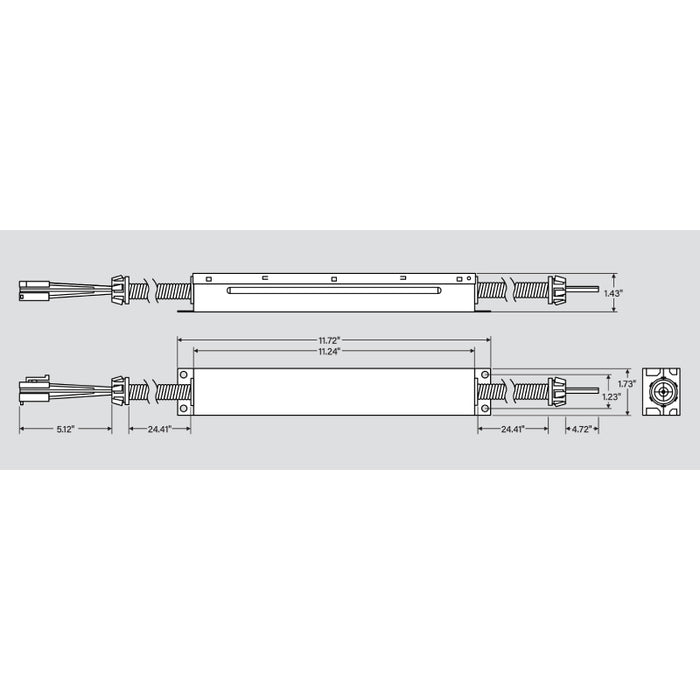 Keystone KT-EMRG 5W Emergency Backup Driver for LED Downlights, Dual Flex Conduit