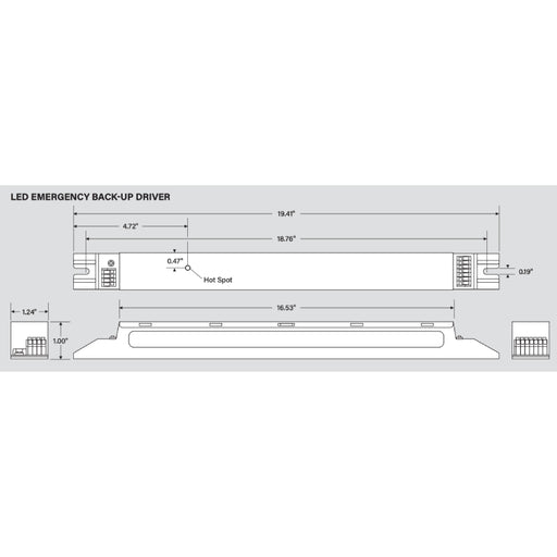 Keystone KT-EMRG 5W Constant Power LED Emergency Back-Up Driver, Slim Case