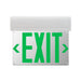 Keystone KT-EX-EL1-WH LED Exit Sign with Battery Backup, Single or Double Face - Green Letters