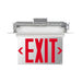 Keystone KT-EX-EL2-WH LED Exit Sign with Battery Backup, Single or Double Face, Universal Mount - Red Letters