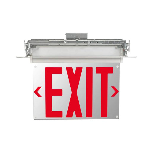Keystone KT-EX-ELNY1-WH3RL-RU LED Exit Sign with Emergency Battery Backup, Single or Double Face, Recessed Mount, NYC Compliant
