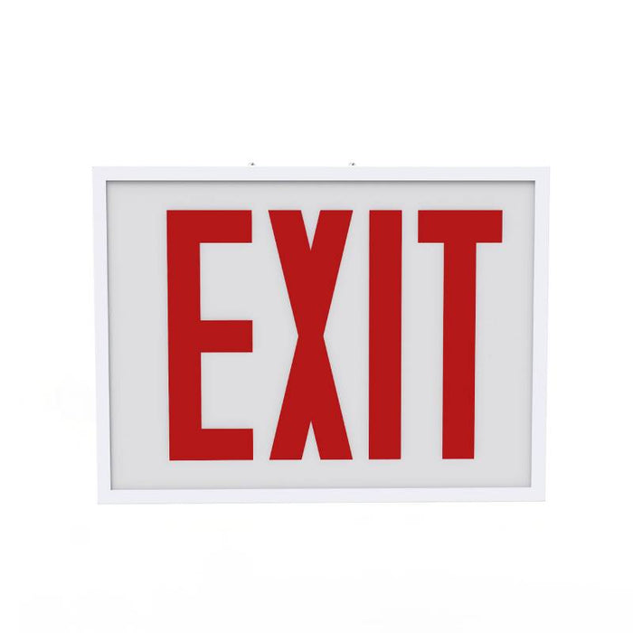Keystone KT-EX-STCH1-WH1RL-SU LED Exit Sign with Battery Backup, Single Face, Surface Mount, Chicago Compliant