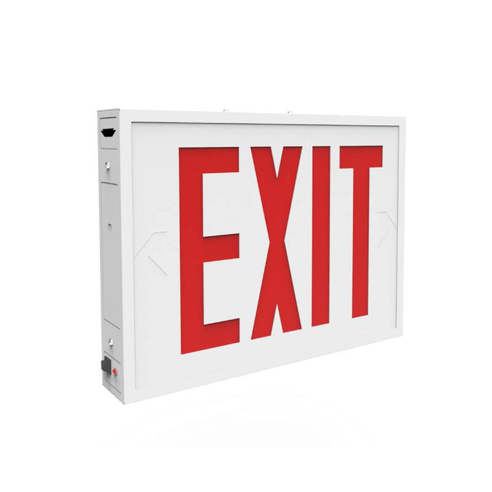 Keystone KT-EX-STNY1-WH3RL-SU LED Exit Sign with Emergency Battery Backup, Single or Double Face, Surface Mount, NYC Compliant