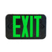 Keystone KT-EX-TP1 LED Exit Sign with Backup Battery, Double Face - Black Housing / Green Letters