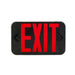 Keystone KT-EX-TP1 LED Exit Sign with Backup Battery, Double Face - Black Housing / Red Letters